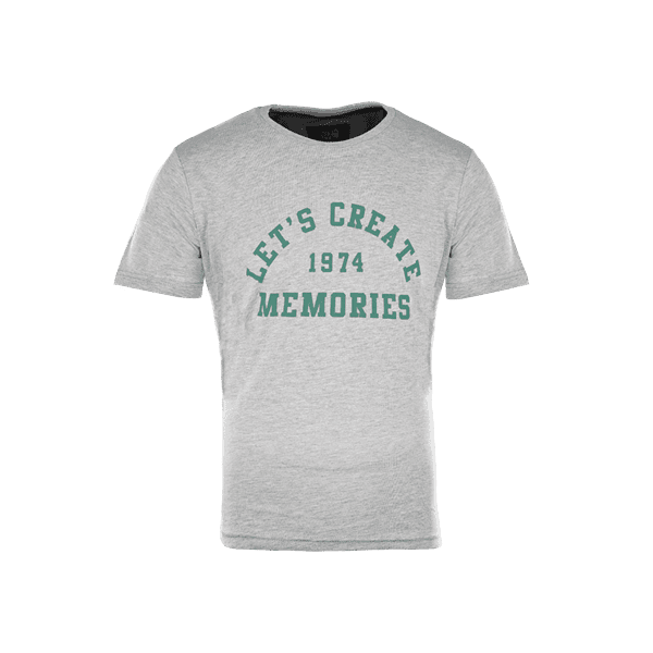 Big Green Egg Big Green Egg T-Shirt Let's Create Grijs Medium