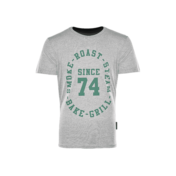 Big Green Egg Big Green Egg T-Shirt Since 74' Licht Grijs