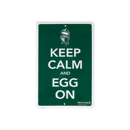 Big Green Egg Big Green Egg Tekstbord Groen Keep Calm And Egg On