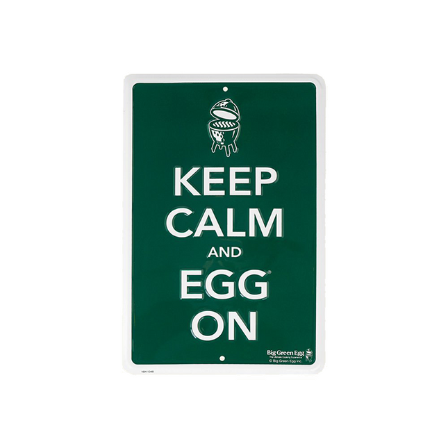 Big Green Egg Big Green Egg Tekstbord Groen Keep Calm And Egg On