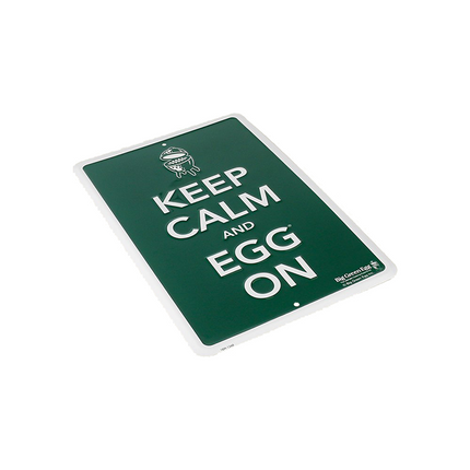 Big Green Egg Big Green Egg Tekstbord Groen Keep Calm And Egg On