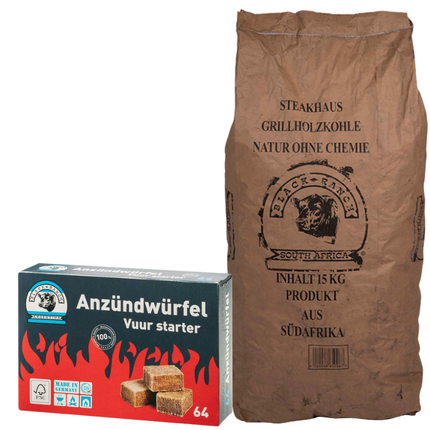 Black Ranch Black Ranch Acacia Zuid Afrika Black Wattle Houtskool 15 kg