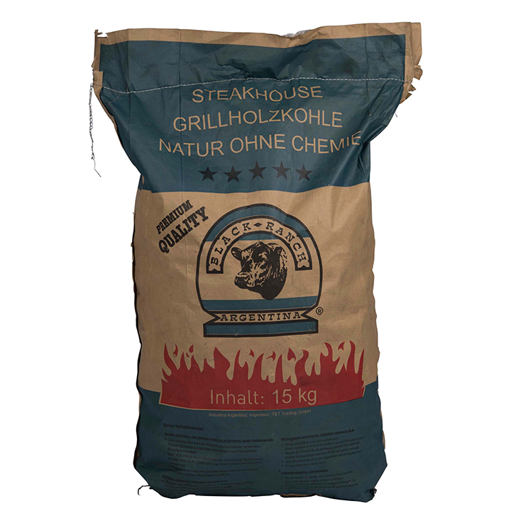 Black Ranch Quebracho Argentina Houtskool 15 kg - BBQ Speciaalzaak Black Ranch Quebracho Argentina Houtskool 15 kg - BBQ Speciaalzaak