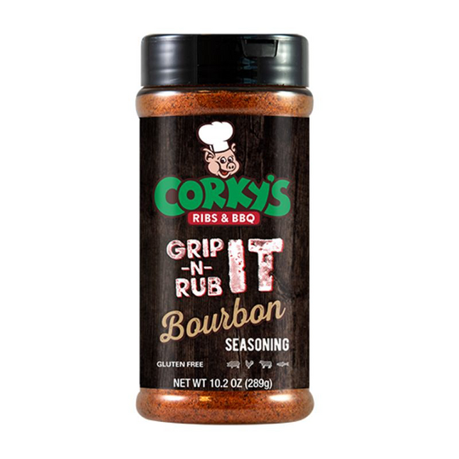 Boars Night Out Last Chance: Corky's BBQ Grip-N-Rub Bourbon Seasoning 9.5 oz