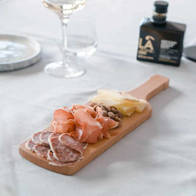 Bowls and Dishes Puur Hout Beuken Wijnfles plank 39 cm