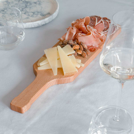 Bowls and Dishes Puur Hout Beuken Wijnfles plank 39 cm