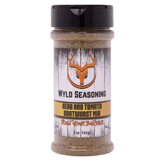 Butcher BBQ Butcher BBQ Wyld Seasoning Herb and Tomato Bratwurst 5oz
