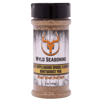 Butcher BBQ Butcher BBQ Wyld Seasoning Sweet Applewood Smoked Bratwurst 5oz