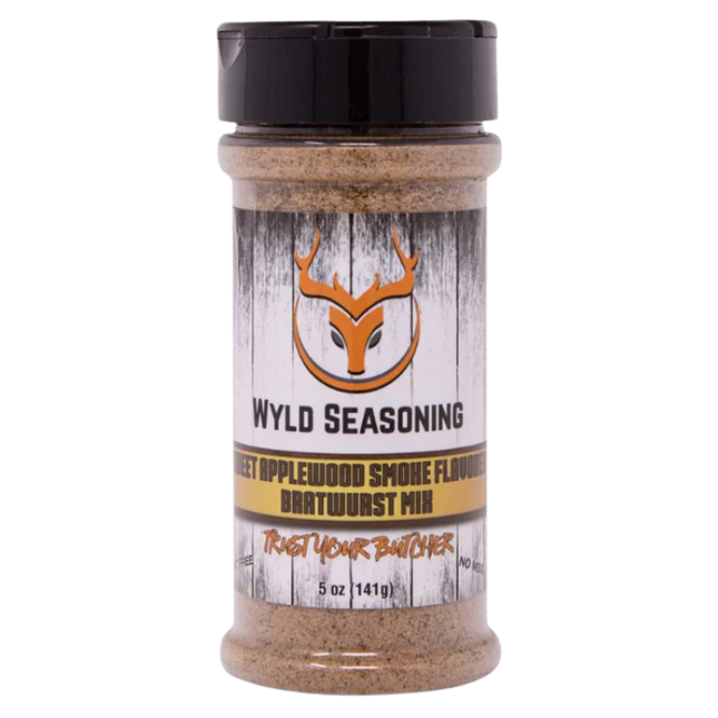 Butcher BBQ Butcher BBQ Wyld Seasoning Sweet Applewood Smoked Bratwurst 5oz