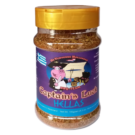 Captain's Luck Captain's Luck Hellas BBQ Rub 150 gram