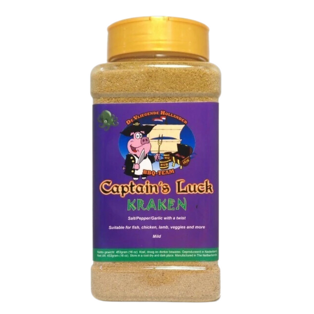 Captain's Luck Captain's Luck Kraken BBQ Rub 453 gram