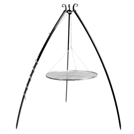 Cookking Cookking Driepoot Gebogen met RVS Rooster 200 cm