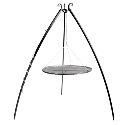 Cookking Cookking Driepoot Gebogen met Zwart Stalen Rooster 200 cm