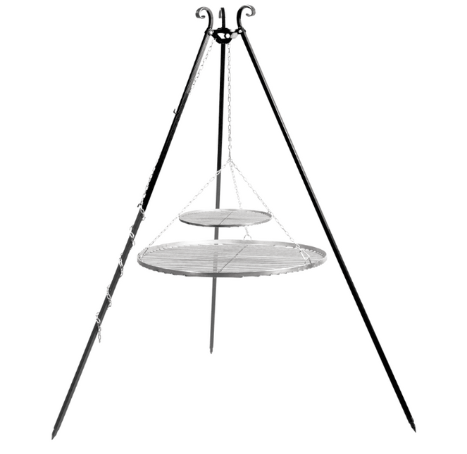 Cookking Cookking Driepoot met Dubbel RVS Rooster 180 cm