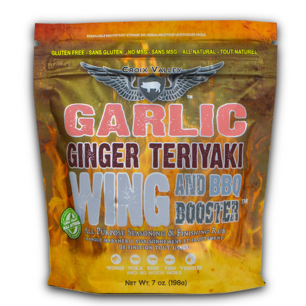 Croix Valley Croix Valley Garlic Ginger Teriyaki Wing and BBQ Booster 7 oz