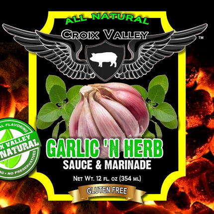 Croix Valley Croix Valley Garlic 'n Herb Sauce & Marinade 12 oz