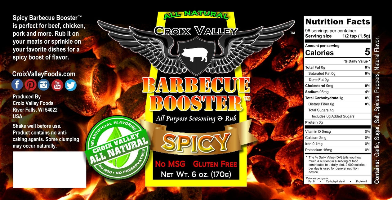 Croix Valley Croix Valley Spicy Barbecue Booster 6 oz