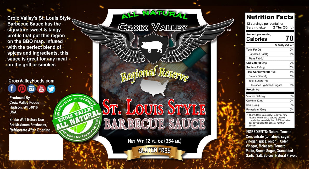 Croix Valley Croix Valley St. Louis Style Barbecue Sauce 12 oz