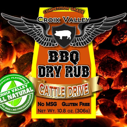 Croix Valley Last Chance: Croix Valley Cattle Drive BBQ Dry Rub 10.8 oz