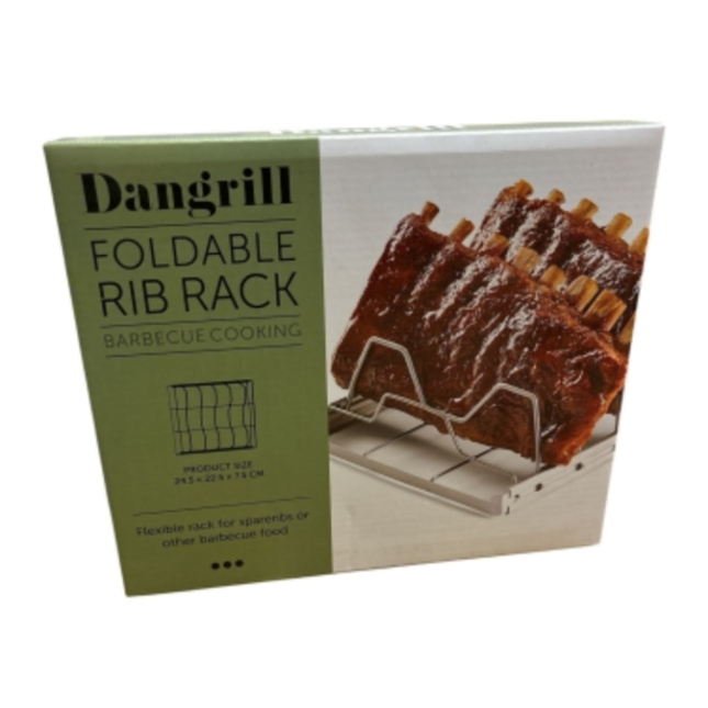 Dangrill Dangrill RVS Foldable Rib Rack 24,5 x 22,5 cm