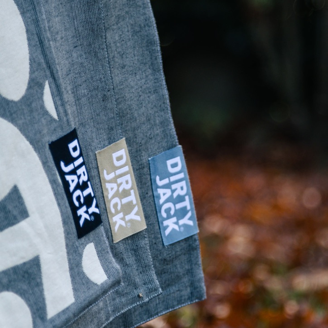 Dirty Jack Dirty Jack Kookdoek Charcoal Desert Sand Label