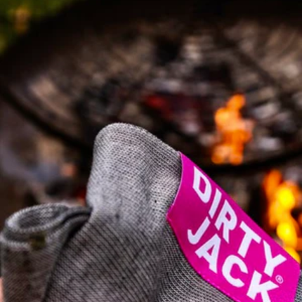 Dirty Jack Dirty Jack Kookdoek Charcoal Roze Label