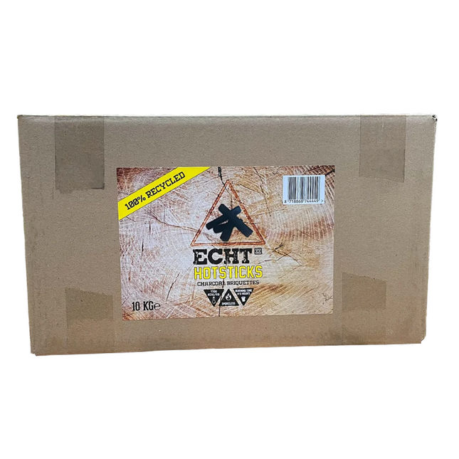 ECHT ECHT Hotsticks Houtskoolbriketten Tubes 10 kg