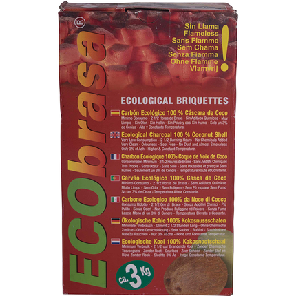 Ecobrasa Ecobrasa Kokosbriketten Cubes 3 kg