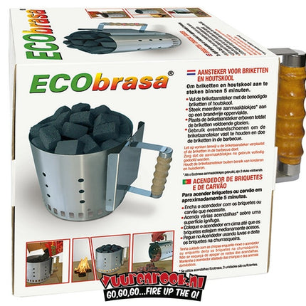 Ecobrasa Ecobrasa RVS Briketten Starter 2 kilo