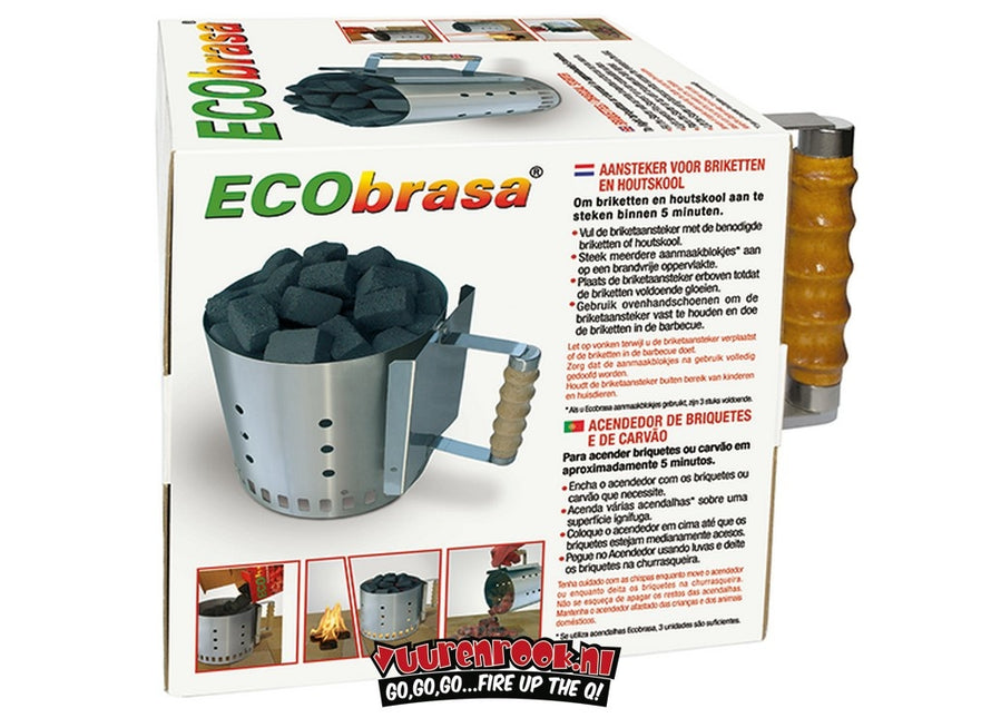 Ecobrasa Ecobrasa RVS Briketten Starter 2 kilo