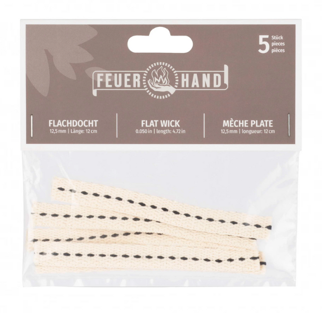 Feuerhand Feuerhand Platte Lont 12,5 mm x 12 cm (5 Stuks)