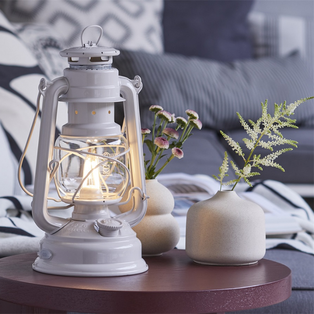 Feuerhand Original Feuerhand Stormlantaarn Beige LED