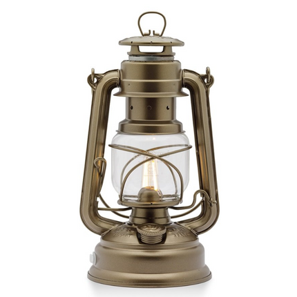 Feuerhand Original Feuerhand Stormlantaarn Brons LED