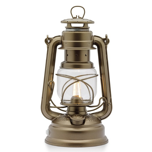 Feuerhand Original Feuerhand Stormlantaarn Brons LED