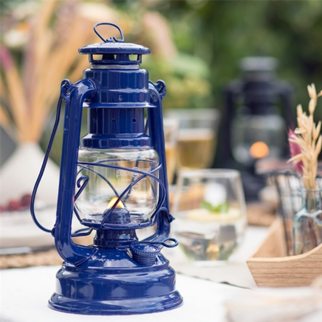 Feuerhand Original Feuerhand Stormlantaarn Kobalt Blauw