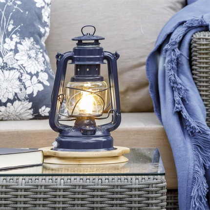 Feuerhand Original Feuerhand Stormlantaarn Kobalt Blauw LED