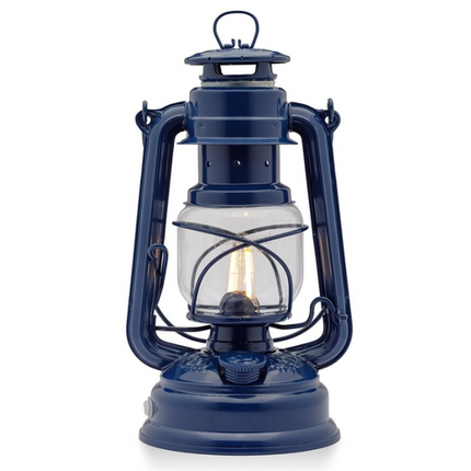 Feuerhand Original Feuerhand Stormlantaarn Kobalt Blauw LED