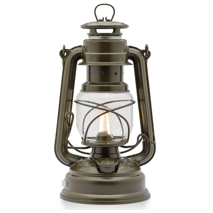 Feuerhand Original Feuerhand Stormlantaarn Olijf Groen LED