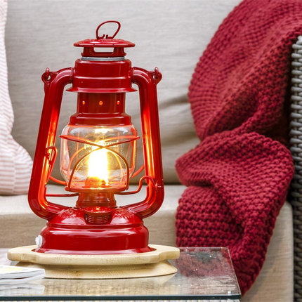 Feuerhand Original Feuerhand Stormlantaarn Robijn Rood LED