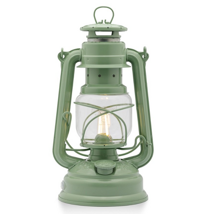 Feuerhand Original Feuerhand Stormlantaarn Sage Green LED