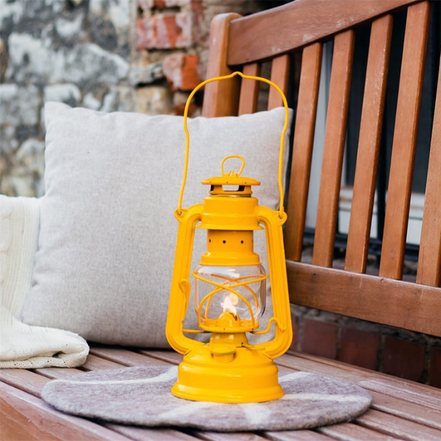 Feuerhand Original Feuerhand Stormlantaarn Signaal Geel