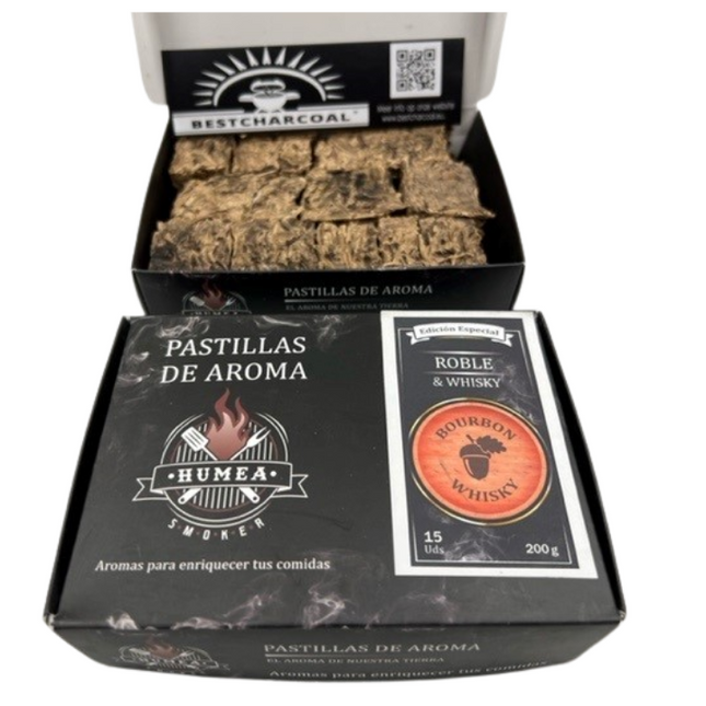 Bestcharcoal Pastillas De Aroma, Roble & Whisky 200 gram