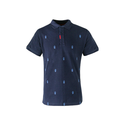 Big Green Egg Golf-Poloshirt Marineblau