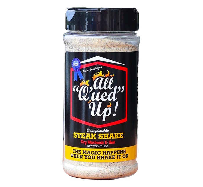 All Q'ued Up! Steak Shake BBQ Rub 13 oz