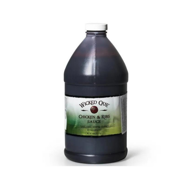 Wicked Que Chicken &amp; Ribs Sauce ½ Gallon