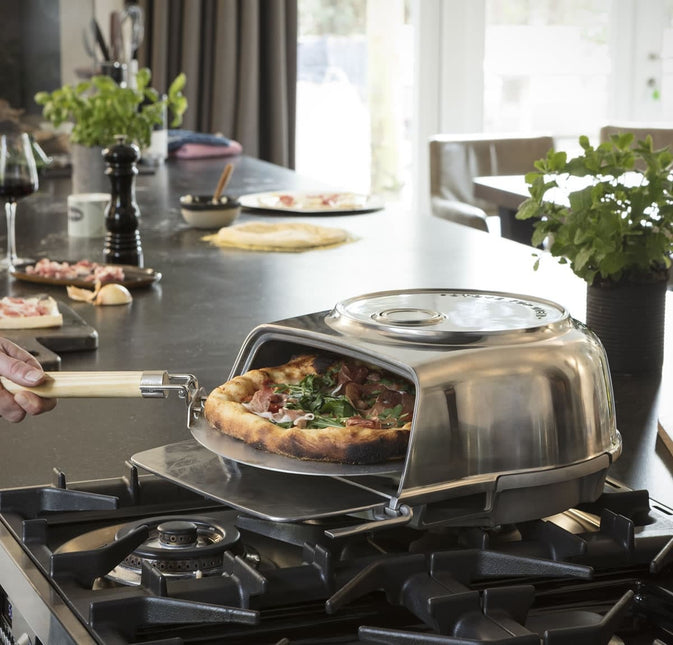 Fernus Stovetop Pizzaoven Pure Polished Aluminium