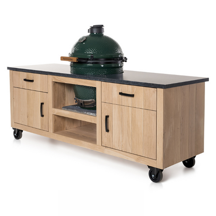 Oak Table Classic Long II Big Green Egg Medium &amp; Large