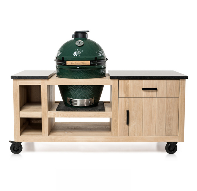 Oak Table Classic I Big Green Egg Medium &amp; Large