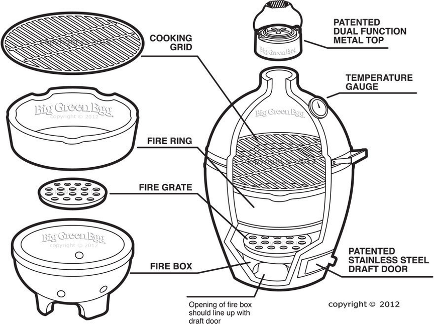 Big Green Egg XLarge + Table Nest