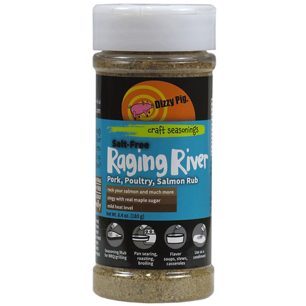 Dizzy Pig BBQ Salt Free Raging River 6.4oz